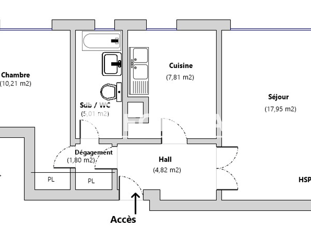 Appartement 2 pièces (47.6 m²) à louer - Chartres (28000)