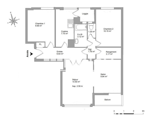 Appartement 4 pièces (67.82 m²) à louer - Toulon (83000)