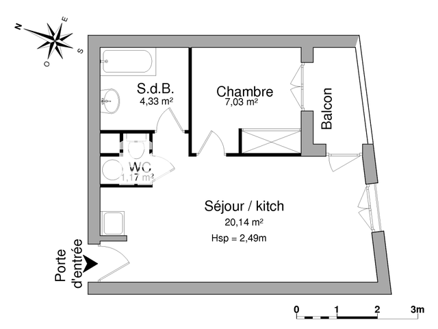 Studio (32.67 m²) à louer - Sanary Sur Mer (83110)