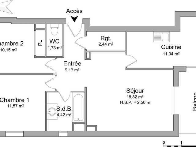 Appartement 3 pièces (65.35 m²) à louer - Sanary Sur Mer (83110)