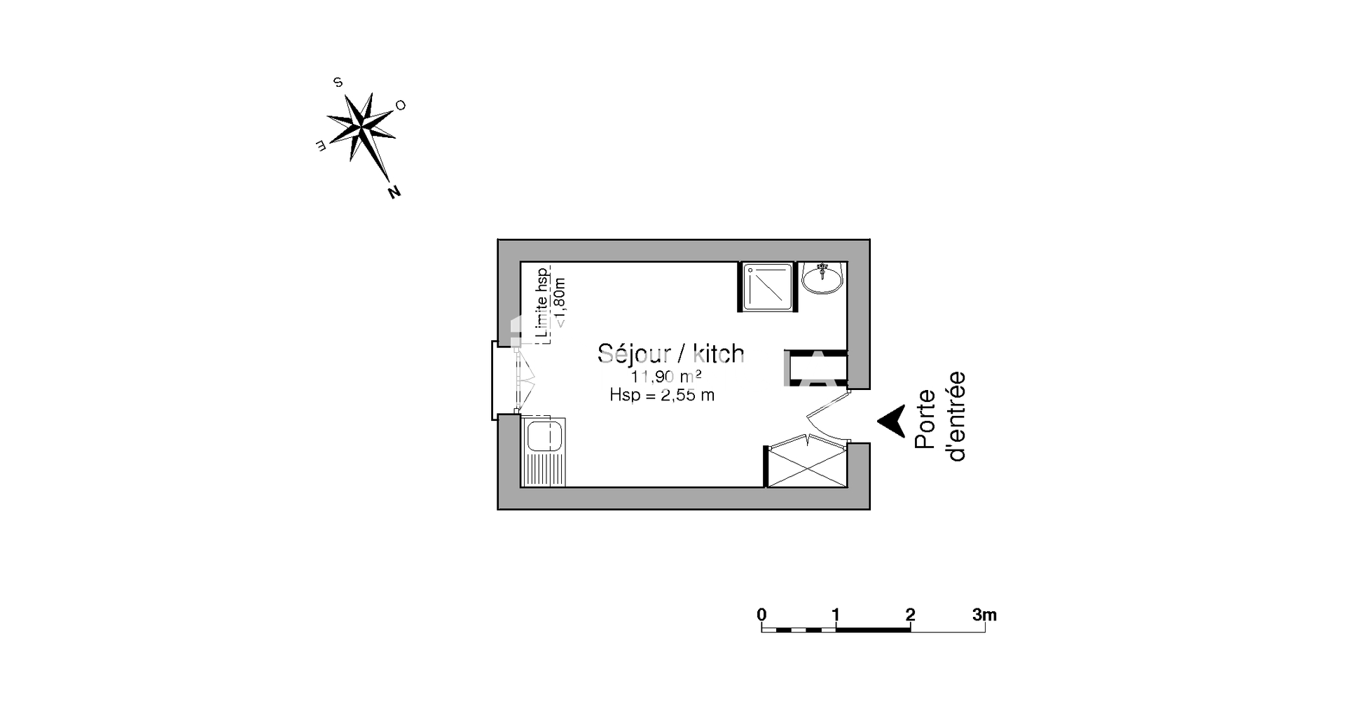 Studio (11.9 m²) à louer - Chartres (28000)