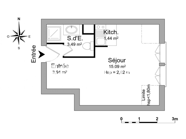Studio (23.96 m²) à louer - Chartres (28000)