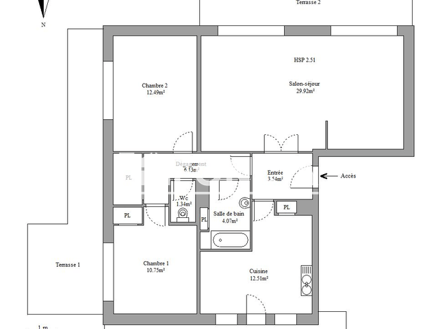 Appartement 4 pièces (82 m²) à louer - La Garde (83130)