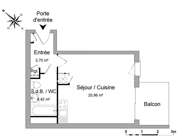 Studio (29.47 m²) à louer - Gex (01170)