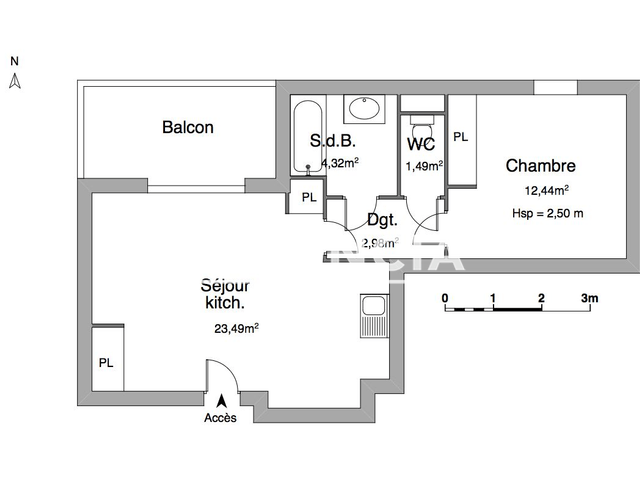 Appartement 2 pièces (44.56 m²) à louer - La Seyne Sur Mer (83500)