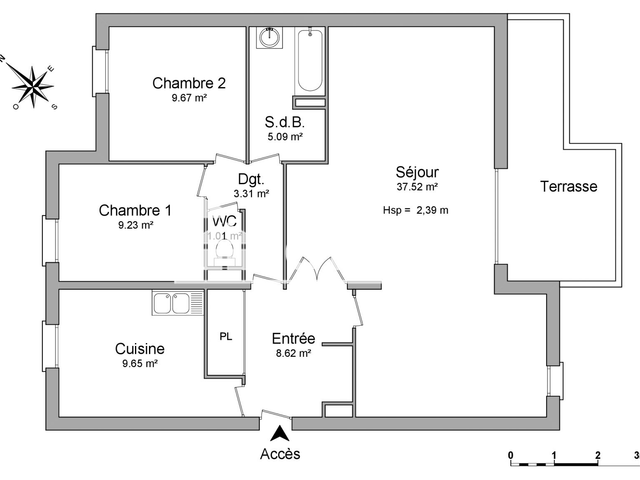 Appartement 4 pièces (84.63 m²) à louer - Toulon (83000)