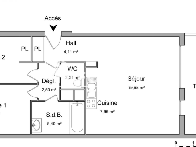 Appartement 3 pièces (64.68 m²) à louer - Hyeres (83400)