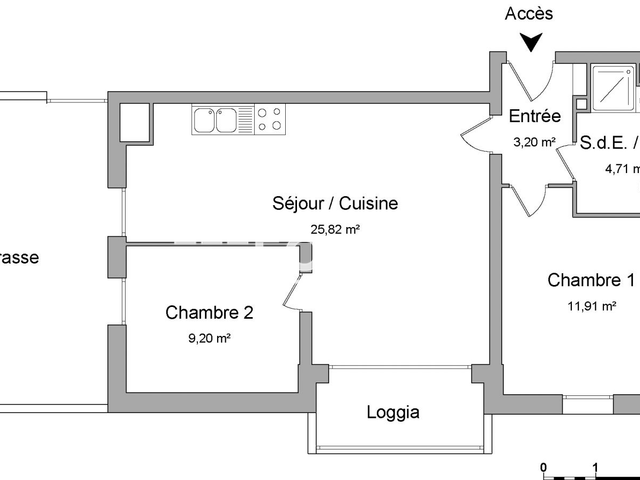 Appartement 3 pièces (54.84 m²) à louer - Mainvilliers (28300)