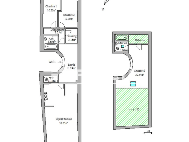 Appartement 4 pièces (104.98 m²) à louer - Toulon (83000)