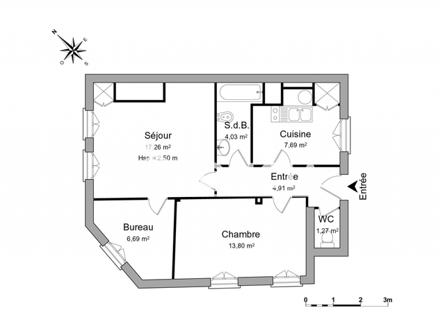 Appartement 2 pièces (55.65 m²) à louer - Chartres (28000)