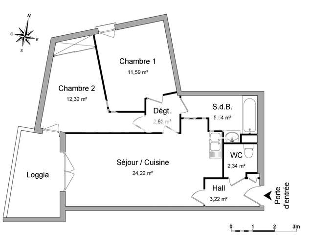 Appartement 3 pièces (61.86 m²) à louer - La Seyne Sur Mer (83500)