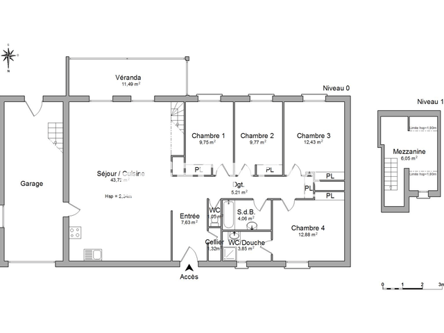Maison 5 pièces (115.15 m²) à louer - Sergy (01630)