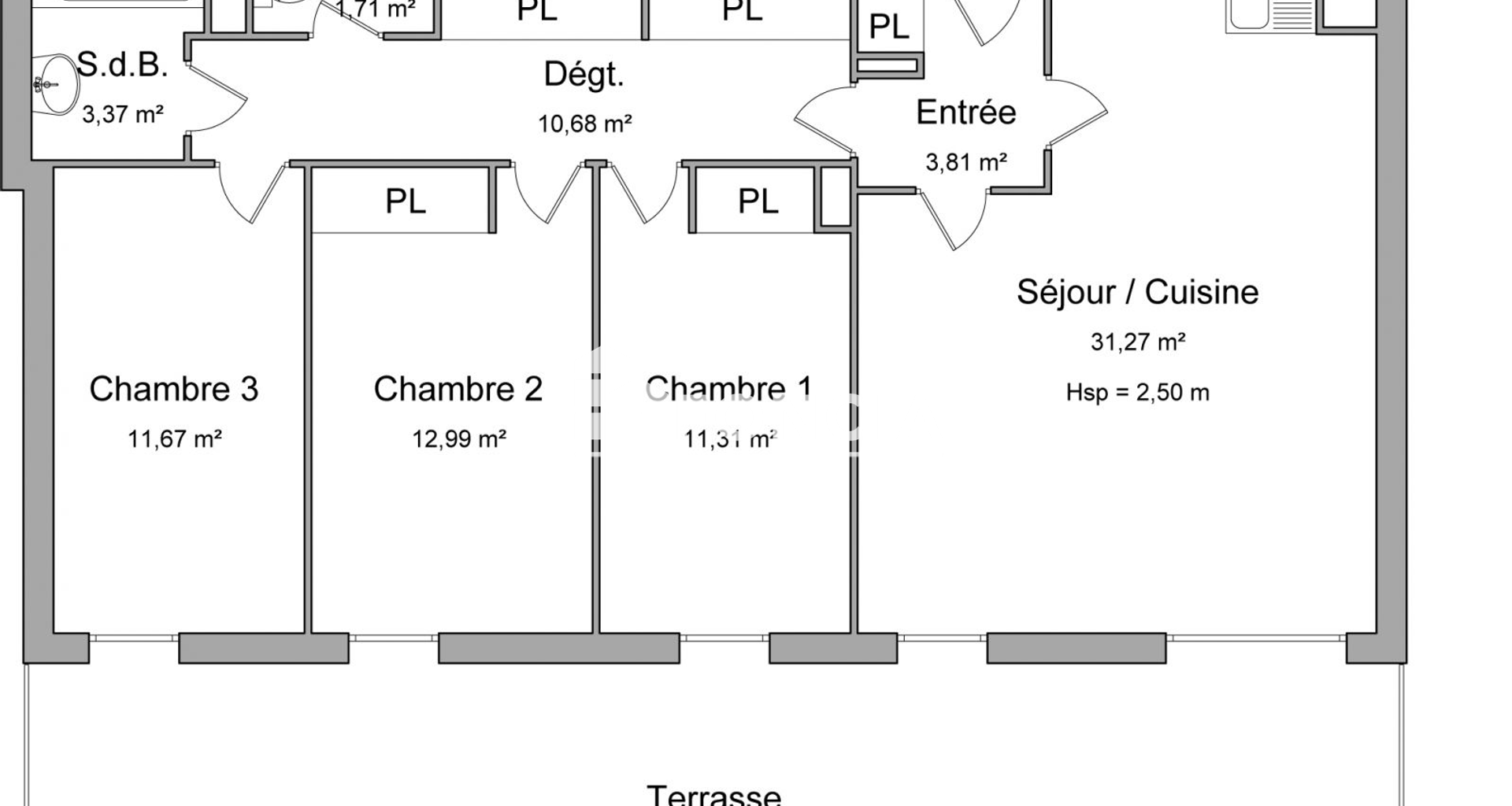 Appartement 4 pièces (86.81 m²) à louer - Chartres (28000)