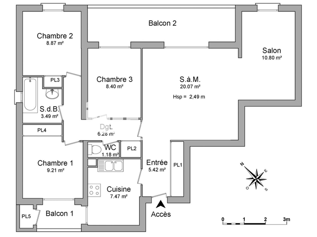 Appartement 4 pièces (81.19 m²) à louer - Saint-mandrier-sur-mer (83430)