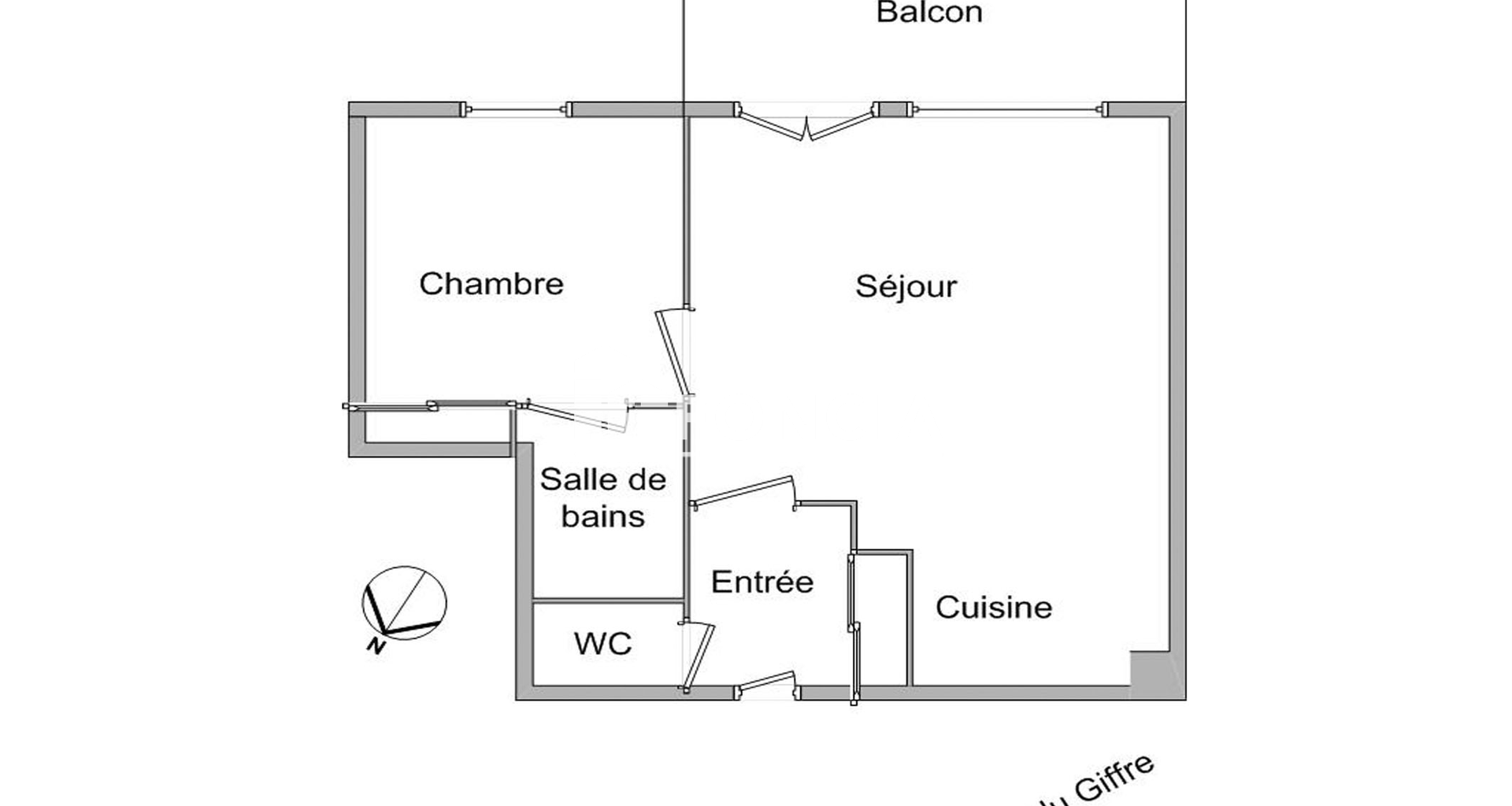 Appartement 2 pièces (37.6 m²) à louer - Annemasse (74100)