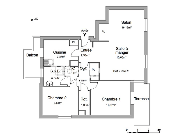 Appartement 4 pièces (67.55 m²) à louer - Toulon (83000)