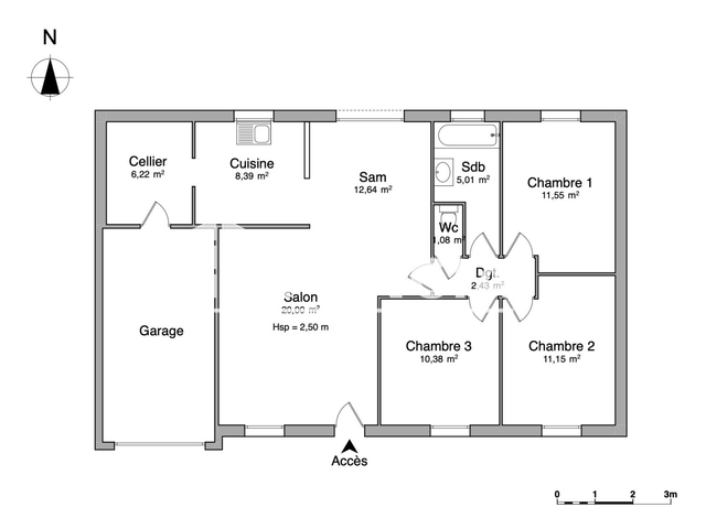 Maison 5 pièces (88 m²) à louer - Vernouillet (28500)