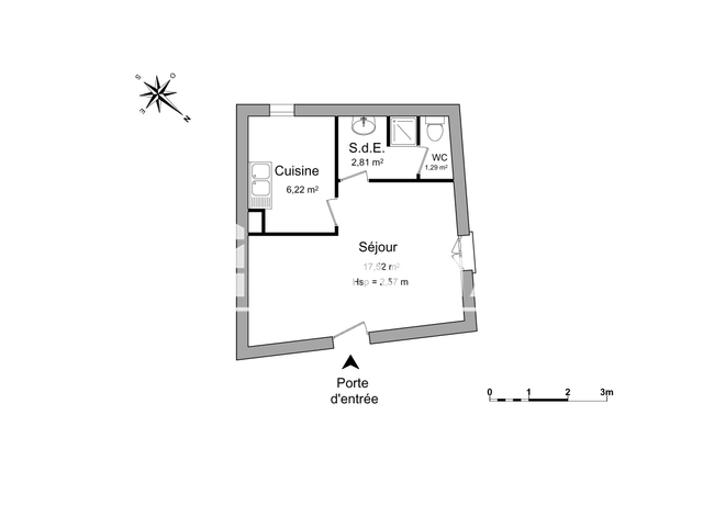Studio (27.84 m²) à louer - Chartres (28000)