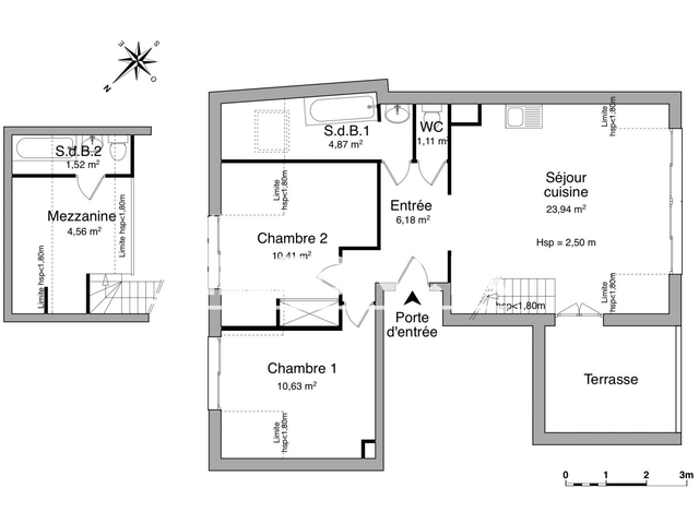 Appartement 3 pièces (63.22 m²) à louer - Thonon Les Bains (74200)