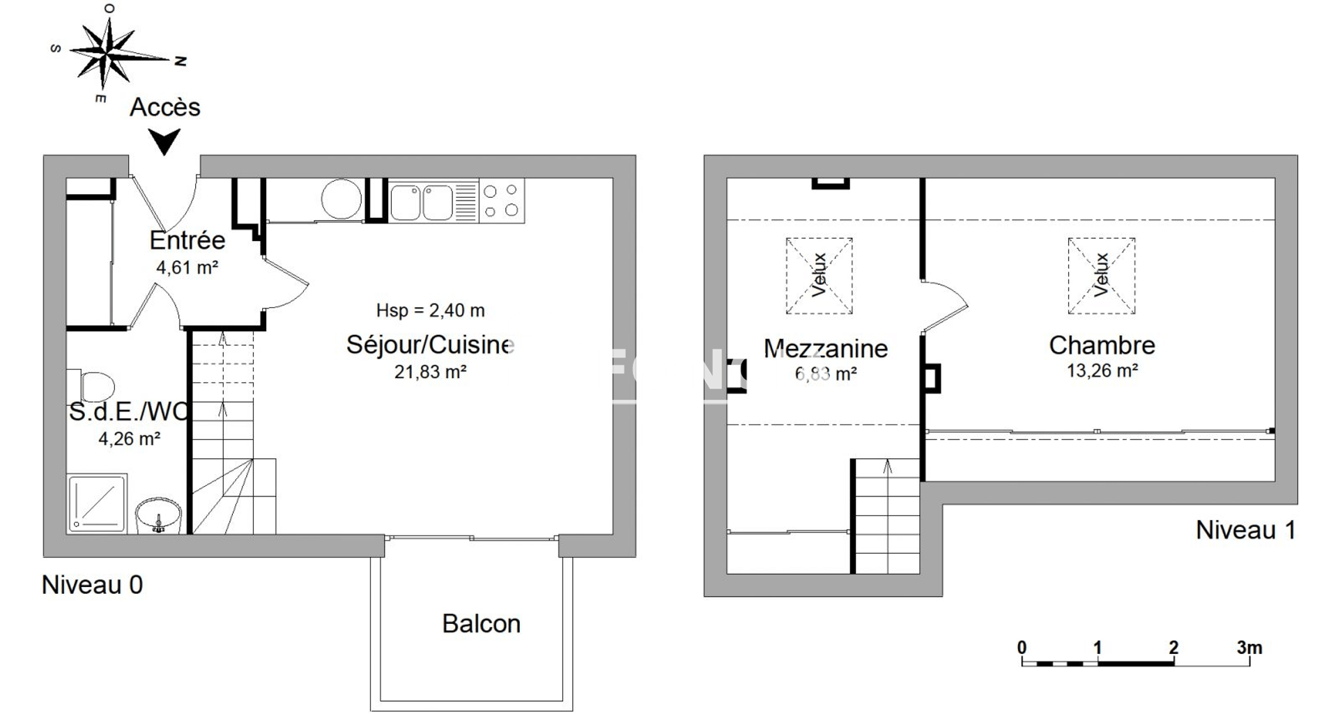 Appartement 2 pièces (50.79 m²) à louer - Collonges (01550)
