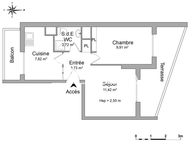Appartement 2 pièces (35.4 m²) à louer - Toulon (83200)