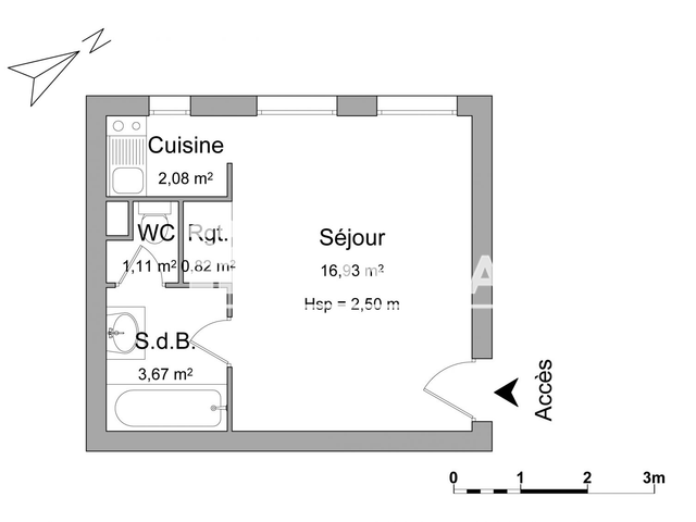 Studio (24.61 m²) à louer - Chartres (28000)