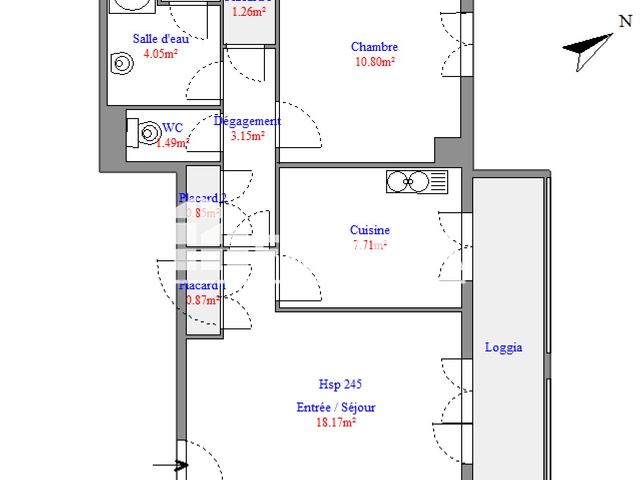 Appartement 2 pièces (45.37 m²) à louer - Le Beausset (83330)