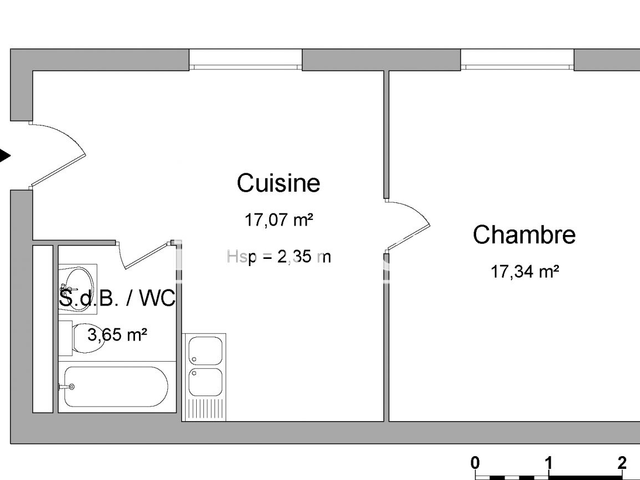 Appartement 2 pièces (38.06 m²) à louer - Borg En Bresse (01000)