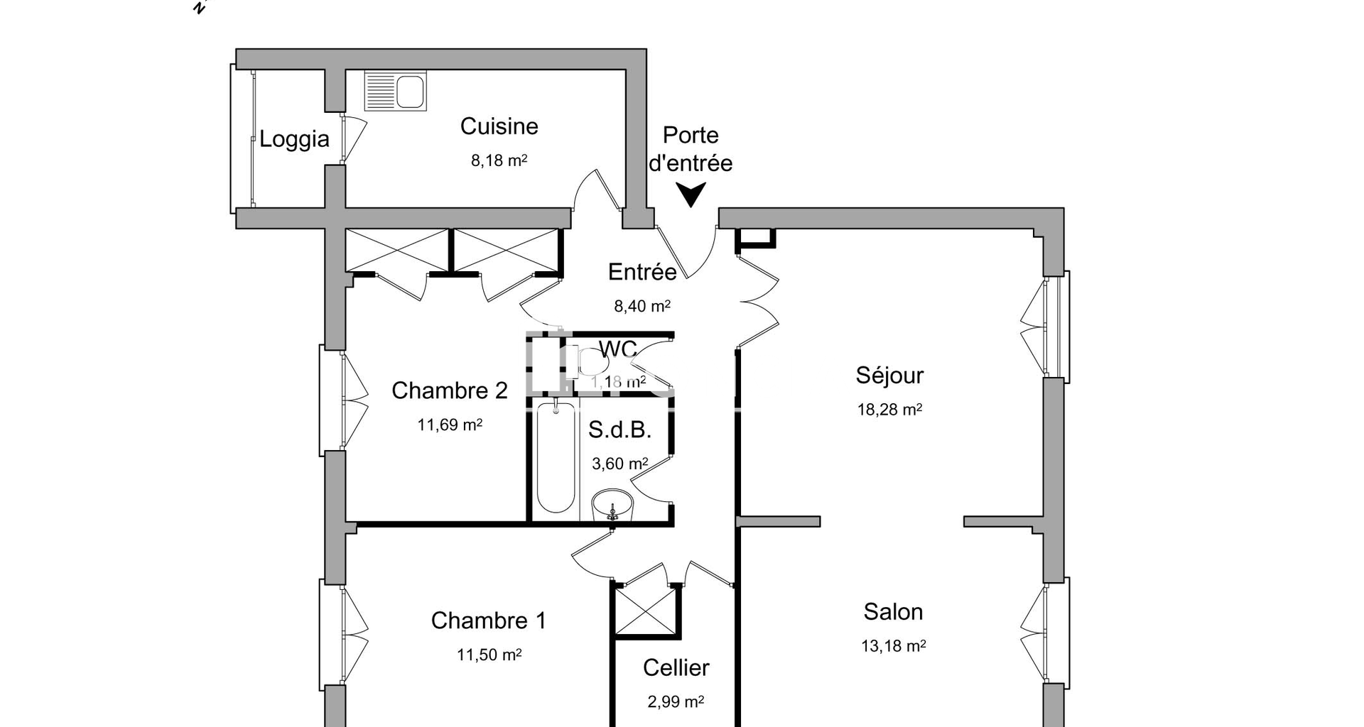 Appartement 4 pièces (79 m²) à louer - Hyères (83400)