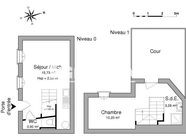 Appartement 2 pièces (30.12 m²) à louer - Nimes (30000)