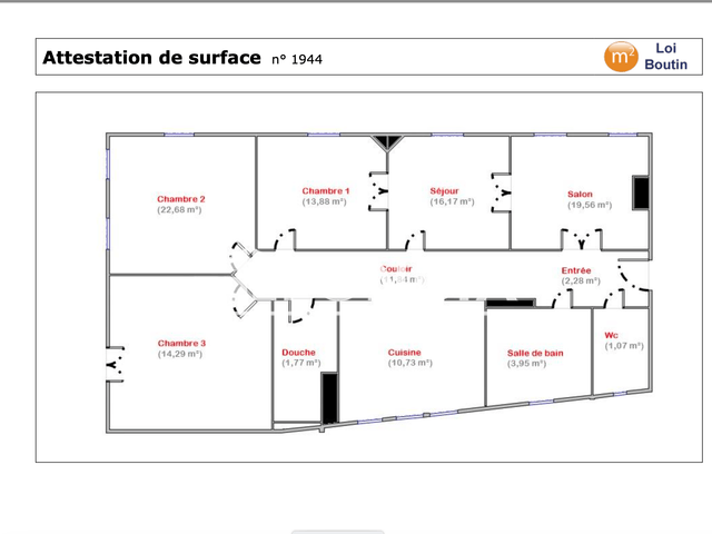 Appartement 5 pièces (118.22 m²) à louer - Nancy (54000)
