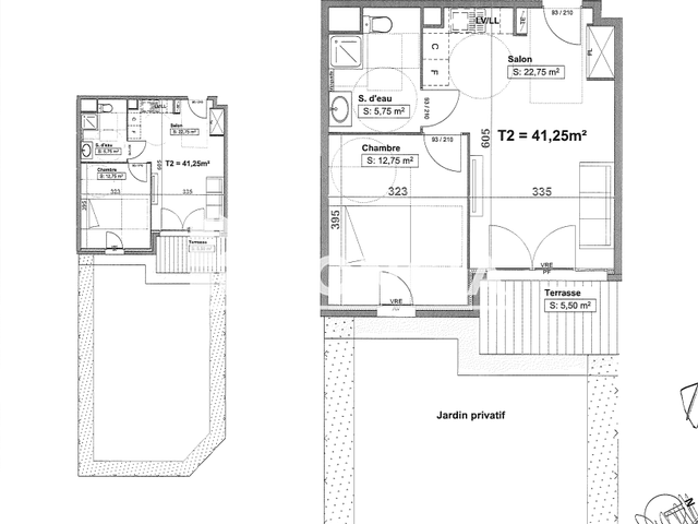 Appartement 2 pièces (41.25 m²) à louer - Le Luc En Provence (83340)
