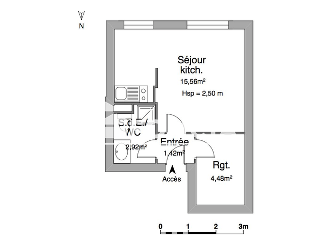 Studio (24.38 m²) à louer - Limoges (87000)