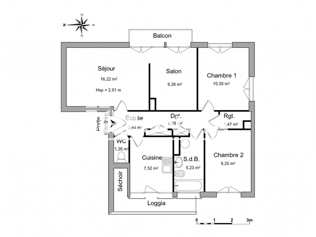 Appartement 4 pièces (68.04 m²) à louer - Poitiers (86000)