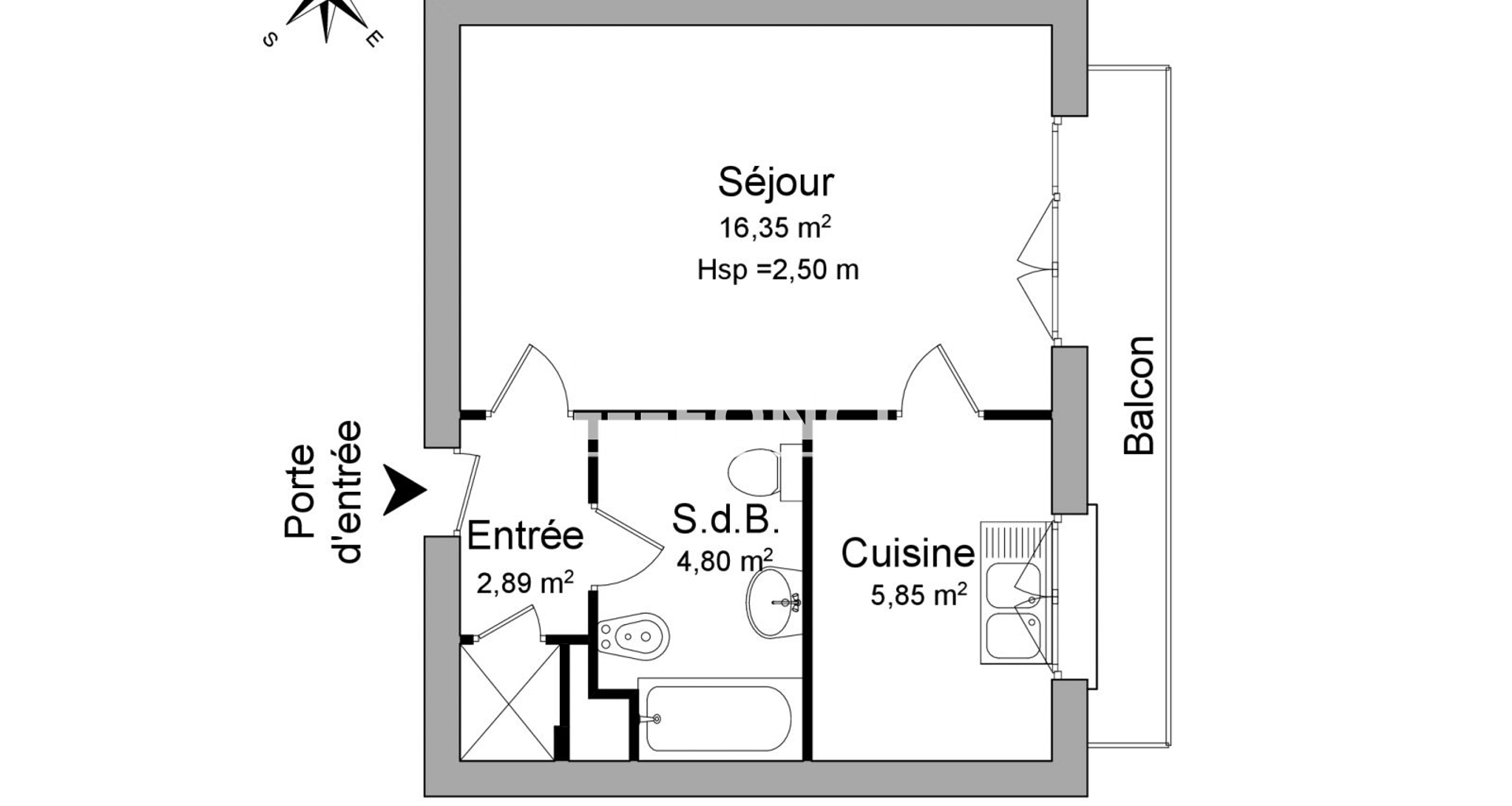 Studio (29.89 m²) à louer - Limoges (87000)