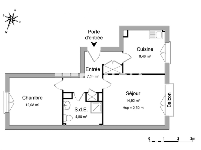 Appartement 2 pièces (47.62 m²) à louer - Limoges (87100)