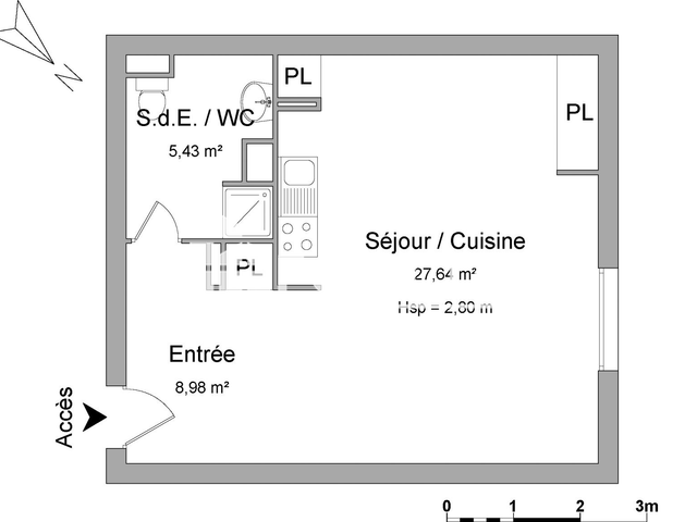 Studio (42.05 m²) à louer - Rochefort (17300)