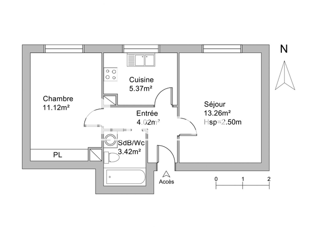 Appartement 2 pièces (37.23 m²) à louer - Limoges (87000)