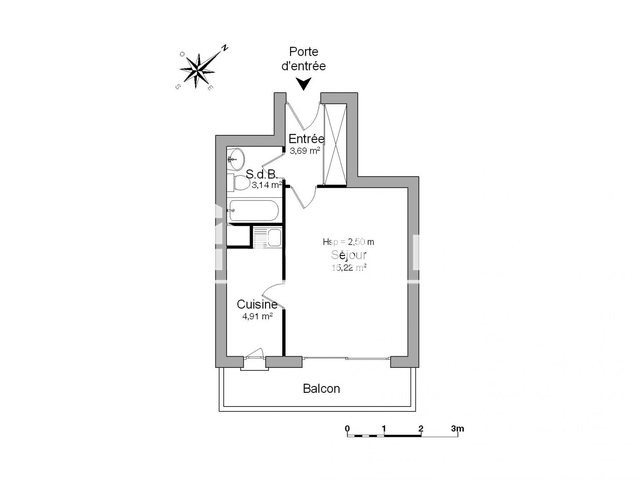 Studio (26.96 m²) à louer - La Rochelle (17000)