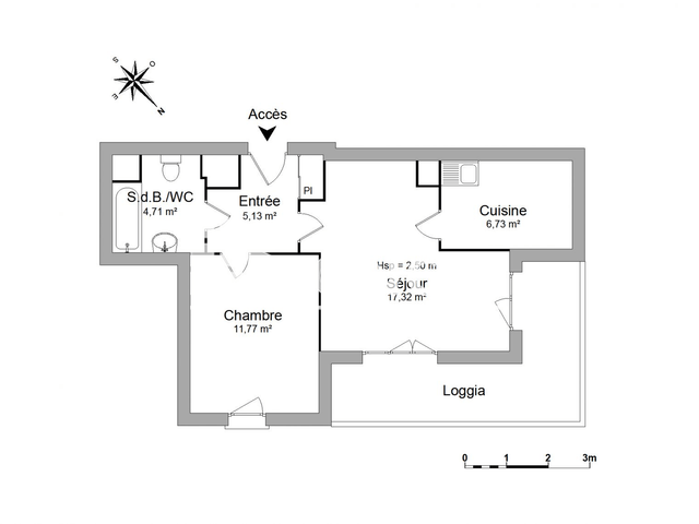 Appartement 2 pièces (45.7 m²) à louer - Trappes (78190)