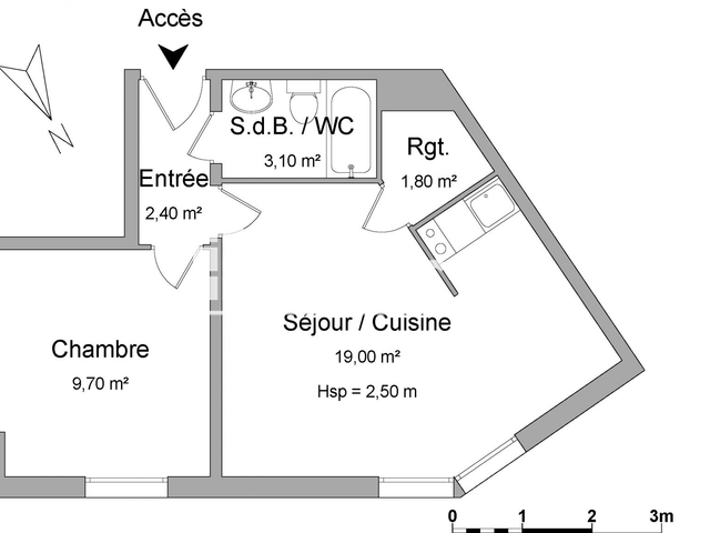 Appartement 2 pièces (36 m²) à louer - Limoges (87000)