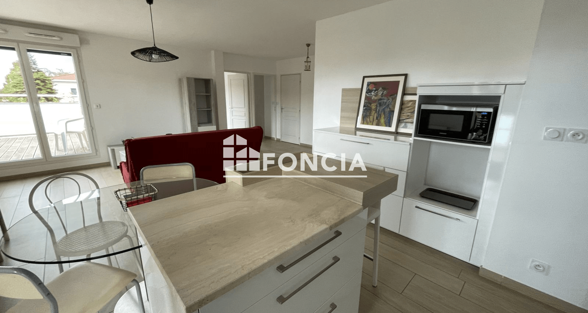 Appartement meublé 3 pièces (62.09 m²) à louer - Neuville-sur-saône (69250)