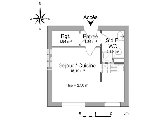 Studio (21.22 m²) à louer - Limoges (87000)