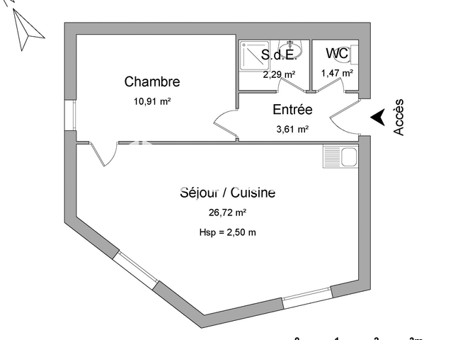 Appartement meublé 2 pièces (45 m²) à louer - Poitiers (86000)