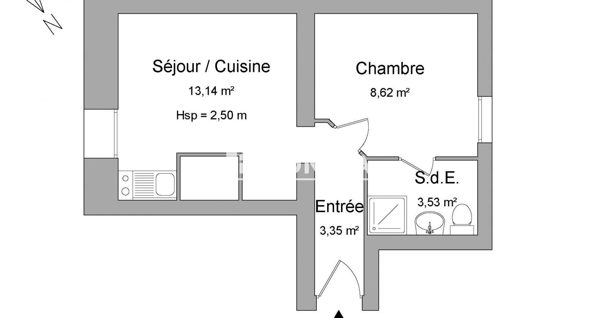Appartement 2 pièces (28.64 m²) à louer - Limoges (87000)