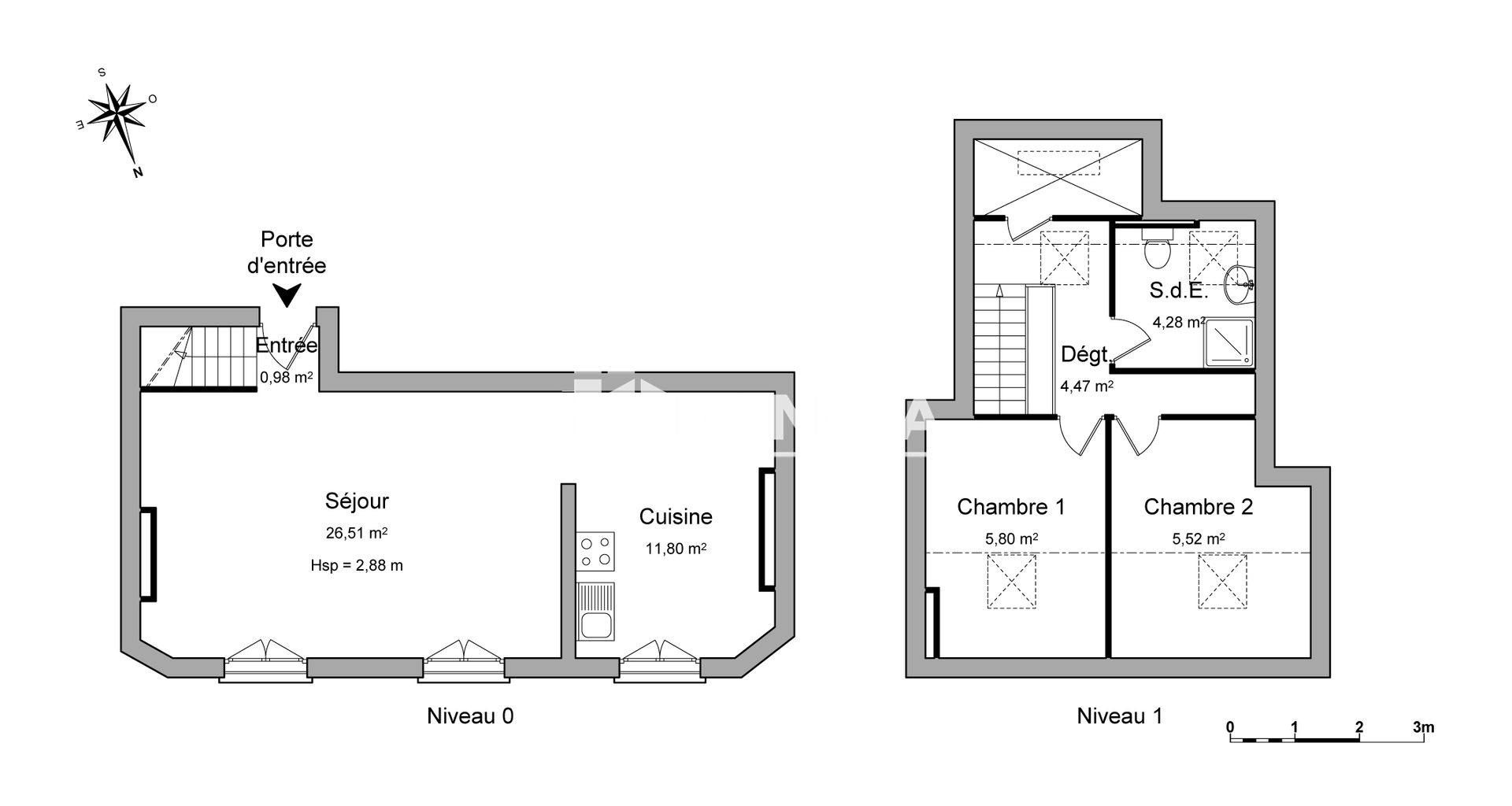Appartement 3 pièces (59.36 m²) à louer - Poitiers (86000)