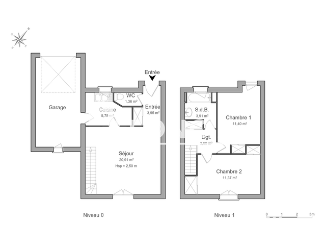 Maison 3 pièces (62.25 m²) à louer - Mignaloux Beauvoir (86550)