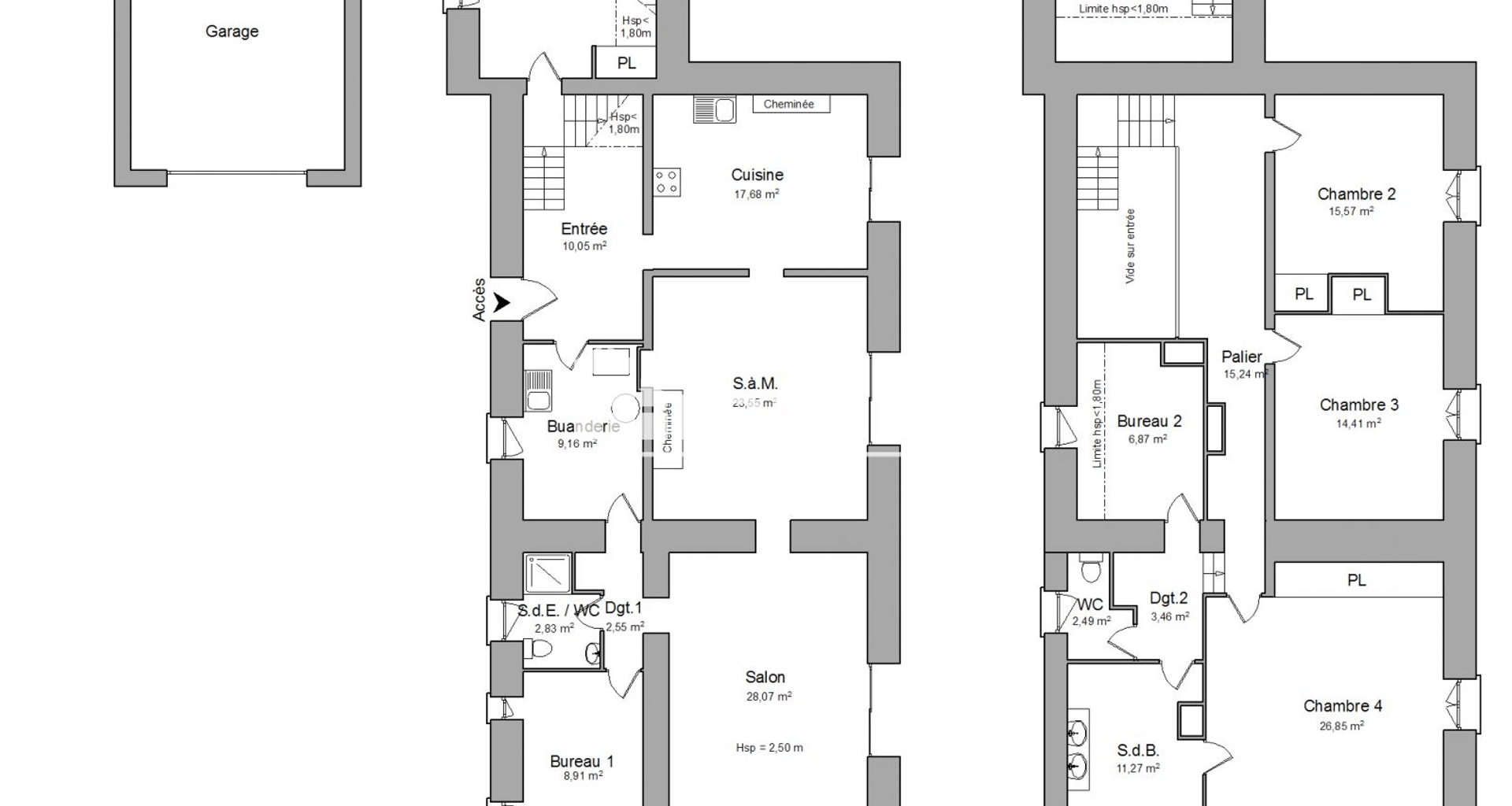 Maison 7 pièces (213.42 m²) à louer - Saint-gelais (79410)