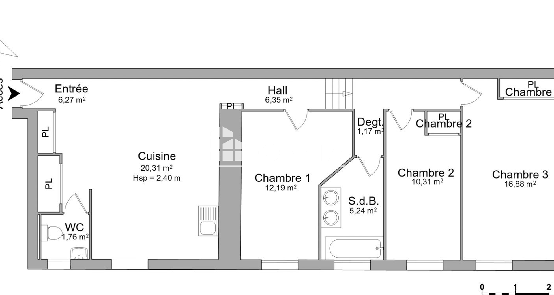 Appartement 4 pièces (80.46 m²) à louer - Trévoux (01600)