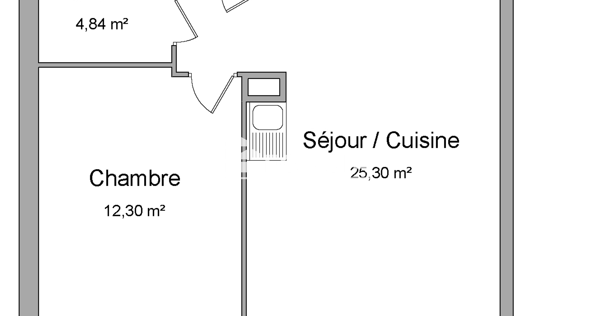 Appartement 2 pièces (44.34 m²) à louer - Villeurbanne (69100)